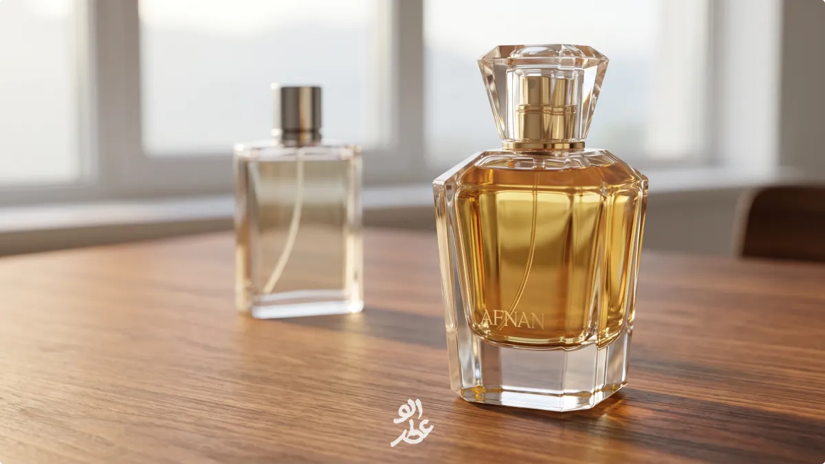 مقایسه کیفیت شیشه و بسته بندی عطرهای افنان با سایر برندهای اماراتی